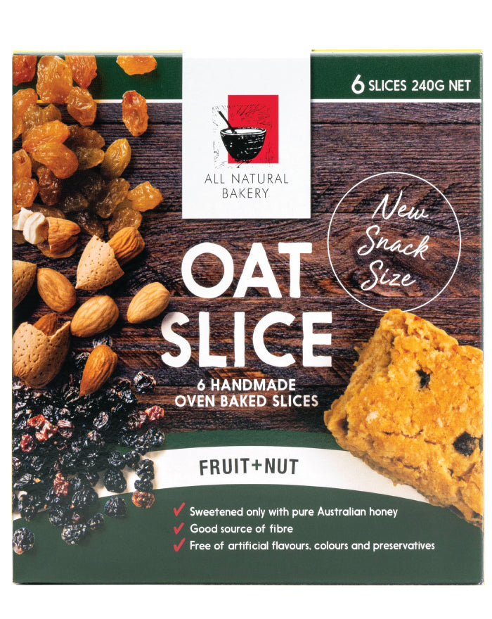 All Natural Bakery Multipack Oat Slice Fruit & Nut 240g