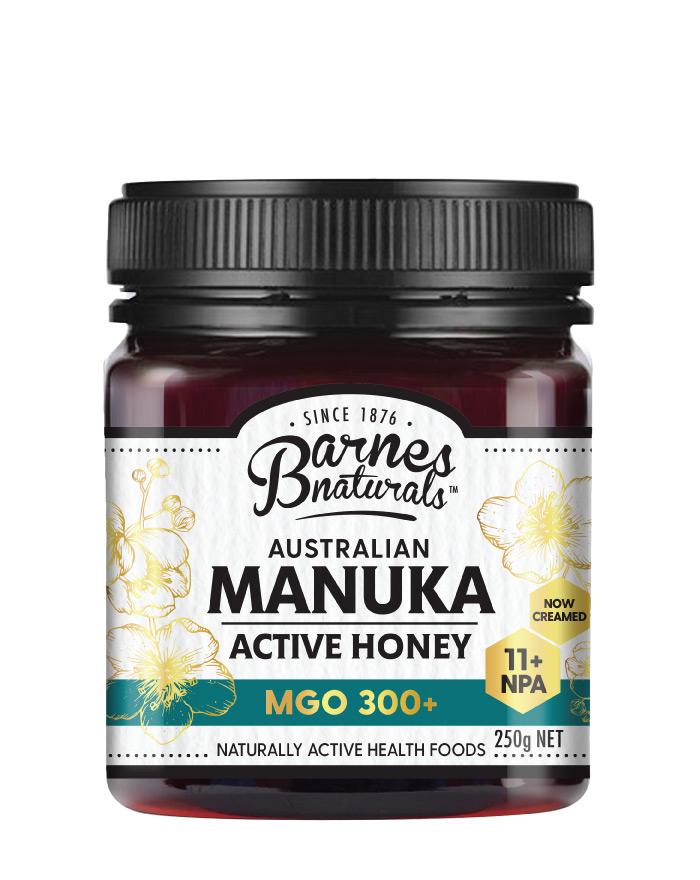 Barnes Naturals Manuka Honey MGO 300+ 1 x 250g - Fresh Food Enterprises