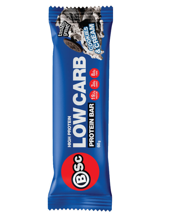 Body Science High Protein Bar Cookies & Cream 12 x 60g - Fine Food Direct