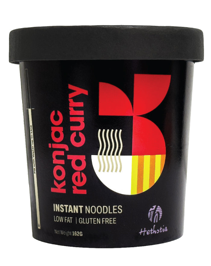 Hethstia Konjac Cup Noodles - Red Curry 160g