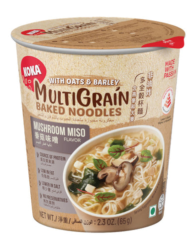 KOKA Baked Multigrain Cup Noodles Mushroom Miso 65g