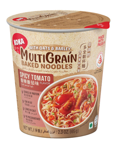 KOKA Baked Multigrain Cup Noodles Spicy Tomato 65g
