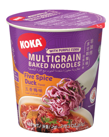 KOKA Baked Multigrain w. Purple Corn Cup Noodles Five Spice Duck 65g