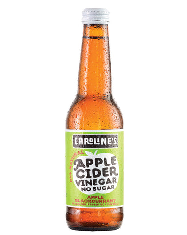 Caroline's Sparkling Organic Apple Cider Vinegar Apple Blackcurrant 330ml