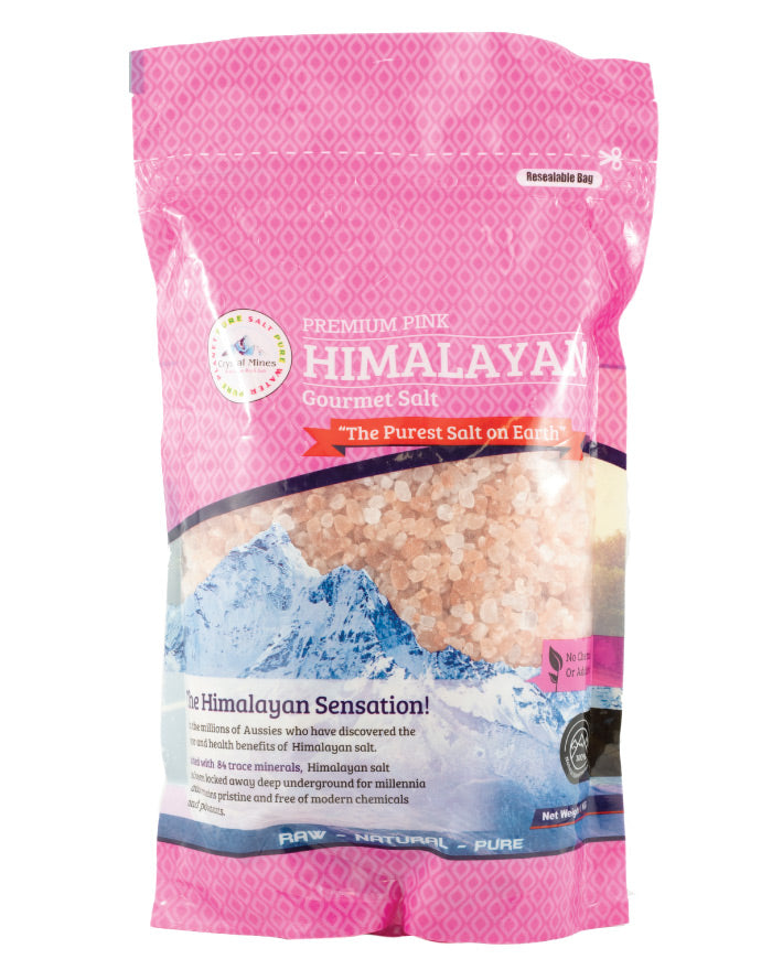 Crystal Mines Himalayan Pink Salt Coarse 1kg - Fine Food Direct