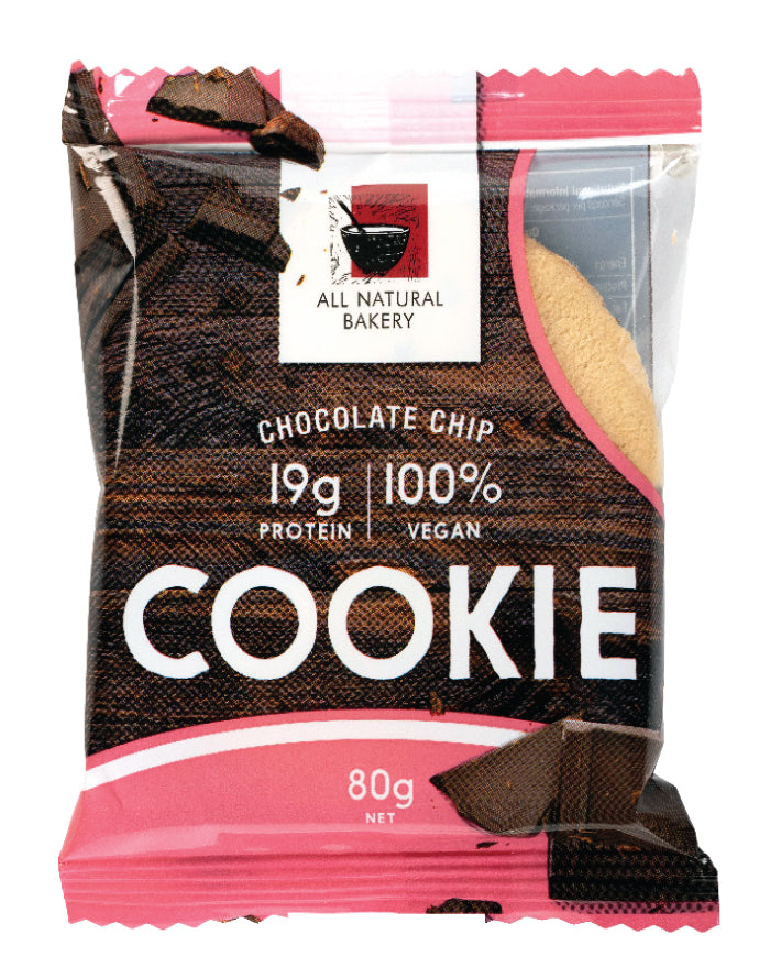 All Natural Bakery Vegan Protein Cookie Chocolate Chip 80g