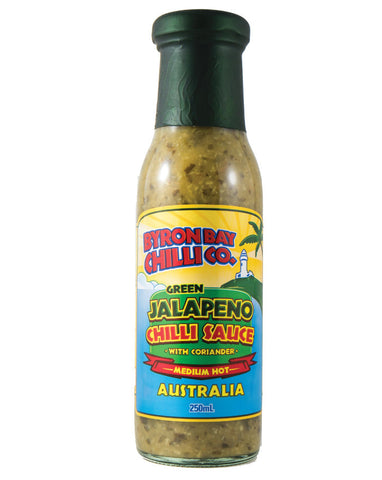 Byron Bay Chilli Green Jalapeno 250ml - Fine Food Direct