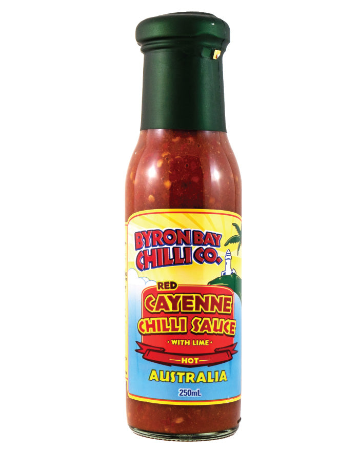 Byron Bay Chilli Red Cayenne 250ml - Fine Food Direct