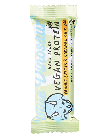 Blue Dinosaur Vegan Protein Bar PB & Caramel Choc 45g