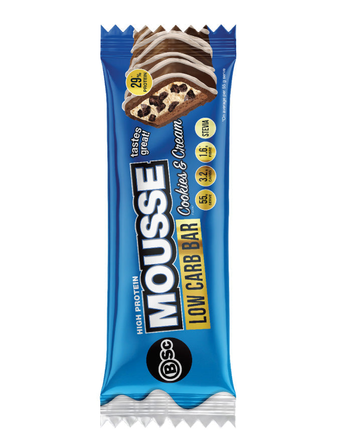 BSc Mousse Bar Cookies & Cream 55g