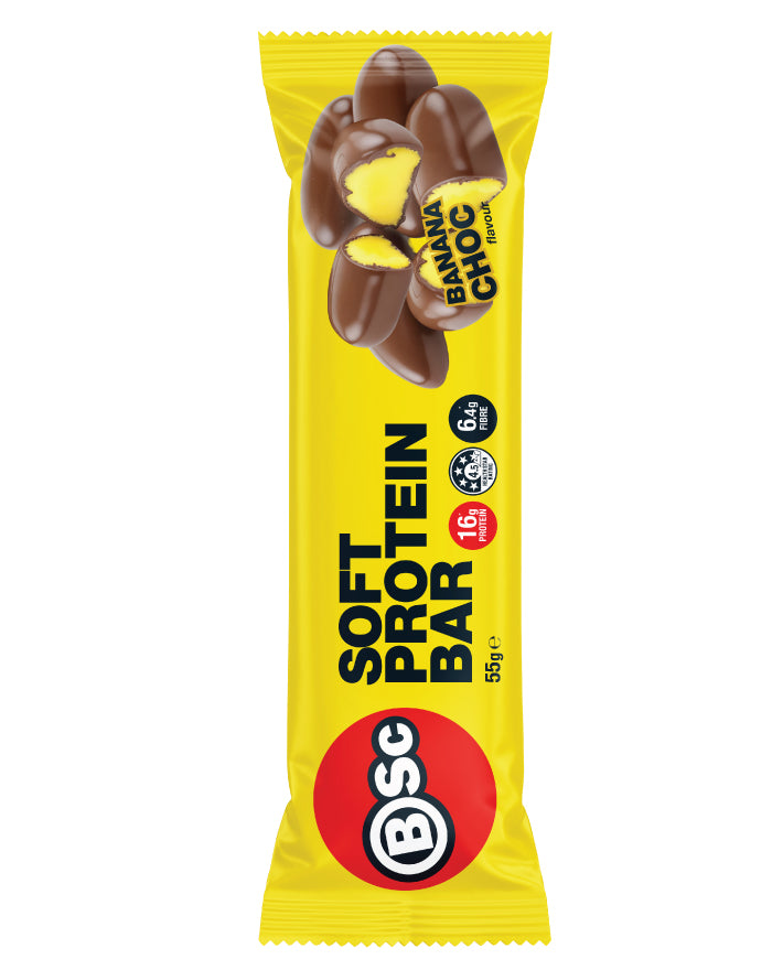 Body Science Soft Protein Bar Banana Choc 55g