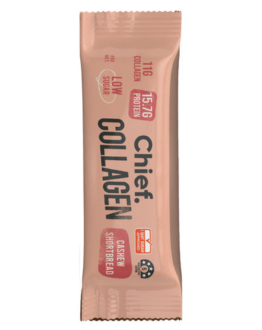 Chief Nutrition Collagen Bar Cashew Shortbread 45g