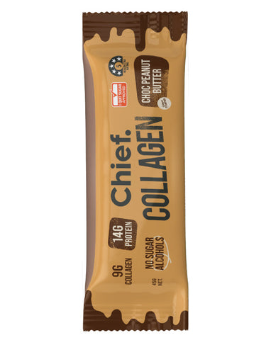 Chief Nutrition Collagen Bar Choc Peanut Butter 45g