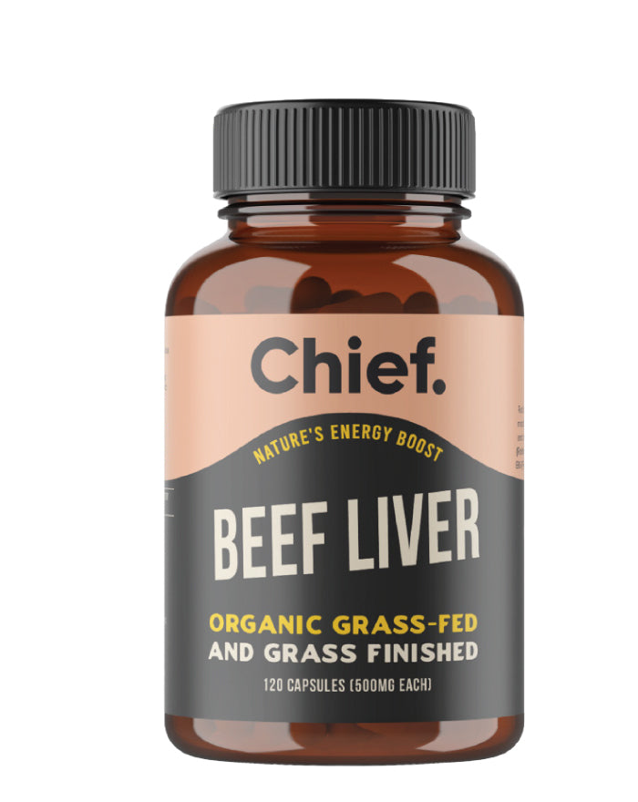 Chief Nutrition Organic Beef Liver Capsules 120 Capsules