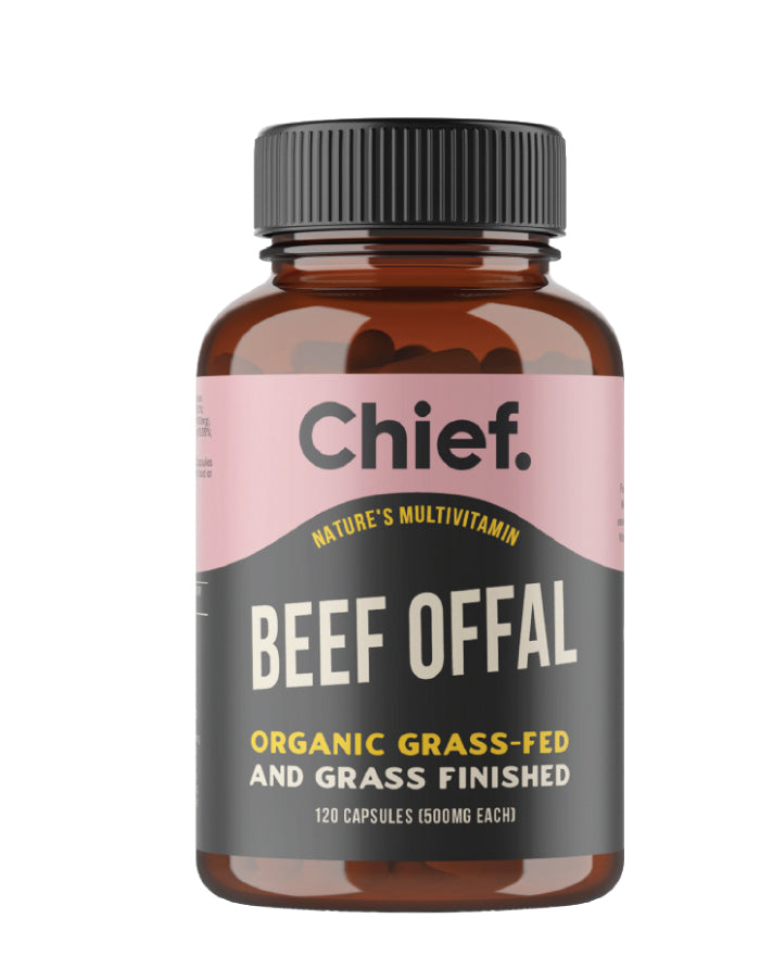 Chief Nutrition Organic Beef Offal Capsules 120 Capsules