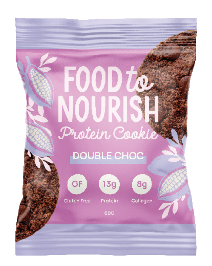 Food to Nourish Collagen Protein Cookie Double Choc 60g