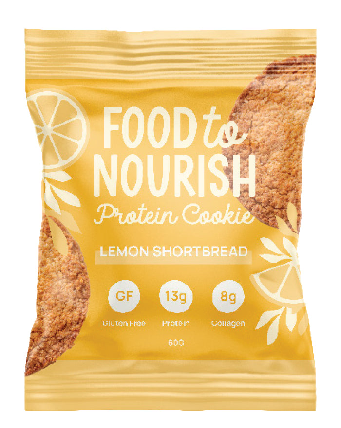 Food to Nourish Collagen Protein Cookie Lemon Shortbread 60g