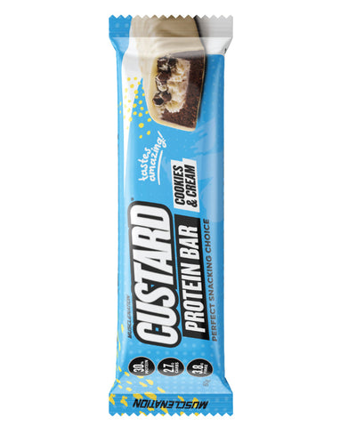 Muscle Nation Protein Custard Bar Cookies & Cream 60g