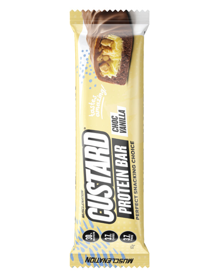 Muscle Nation Protein Custard Bar Choc Vanilla 60g