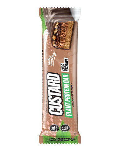 Muscle Nation Plant Protein Custard Bar Choc Hazelnut 50g