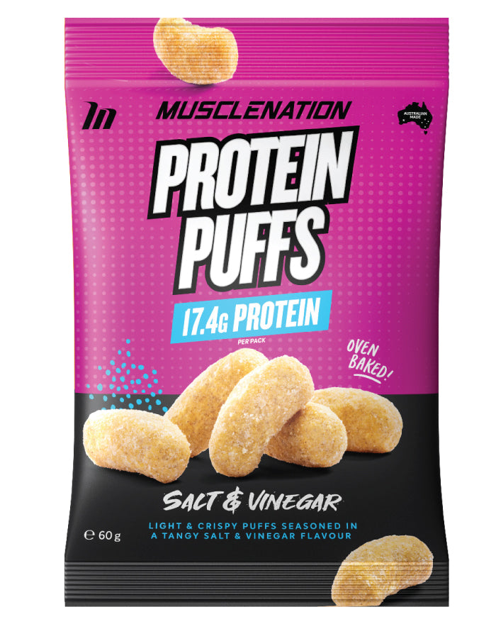 Muscle Powder Puff Muscle Nation Protein Puffs Salt & Vinegar – Fine Food Direct