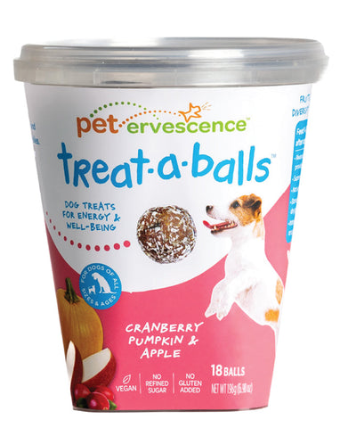 Pet Ervescence treat-a-balls Cranberry Pumpkin & Apple 198g