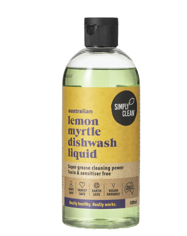 SimplyClean Lemon Myrtle Dishwash Liquid 500ml