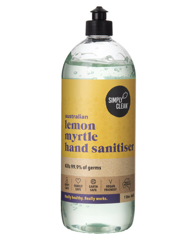 SimplyClean Lemon Myrtle Hand Sanitiser 1 ltr