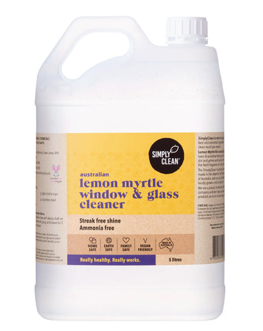 SimplyClean Lemon Myrtle Window & Glass Cleaner 5 ltr