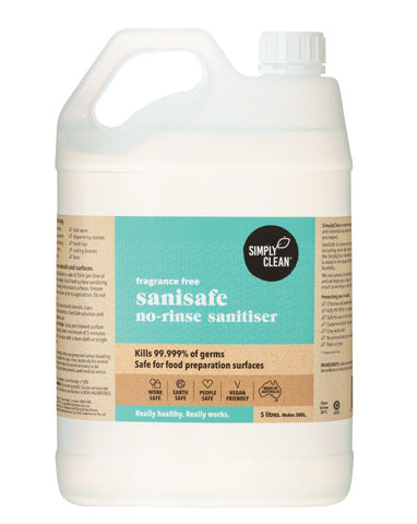 SimplyClean Sanisafe - Fragrance Free 5 ltr