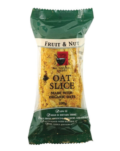 All Natural Bakery Organic Oat Slice Fruit & Nut 14 x 100g - Fine Food Direct