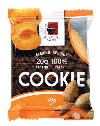 All Natural Bakery Vegan Protein Cookie Almond Apricot 80g