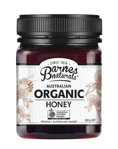 Barnes Naturals Organic Honey 500g - Fine Food Direct