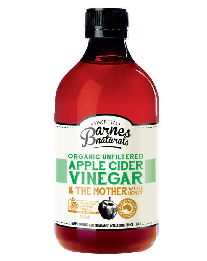 Barnes Naturals Organic Apple Cider Vinegar & Honey 500ml - Fine Food Direct