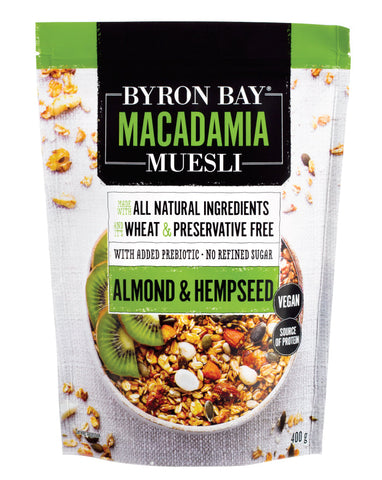 Byron Bay Muesli Almond & Organic Hempseed Muesli 400g - Fine Food Direct