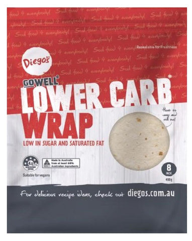 Diego's GoWELL Lower Carb Wrap 8pk 400g - Fine Food Direct