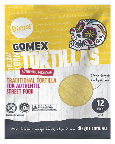 Diego's GoMEX Yellow Corn Tortilla 12pk 276g - Fine Food Direct