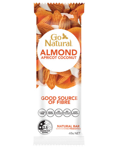 Go Natural Snack Bars Almond Apricot Coconut 40g