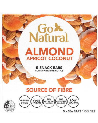 Go Natural Multipack Bars Almond Apricot Coconut (5 Pack) 175g