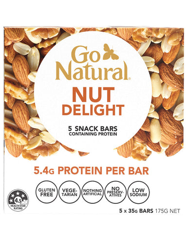 Go Natural Multipack Bars Nut Delight (5 Pack) 175g