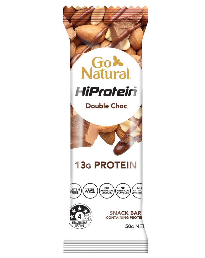 Go Natural HiProtein Bars Double Choc 50g