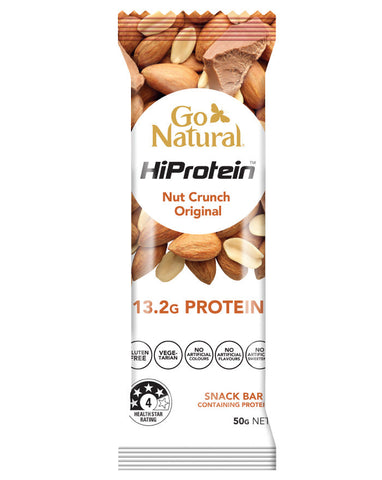 Go Natural HiProtein Bars Nut Crunch Original 50g