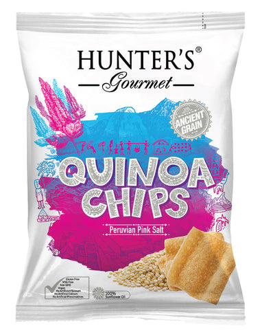 Hunter's Gourmet Quinoa Chips Peruvian Salt 75g