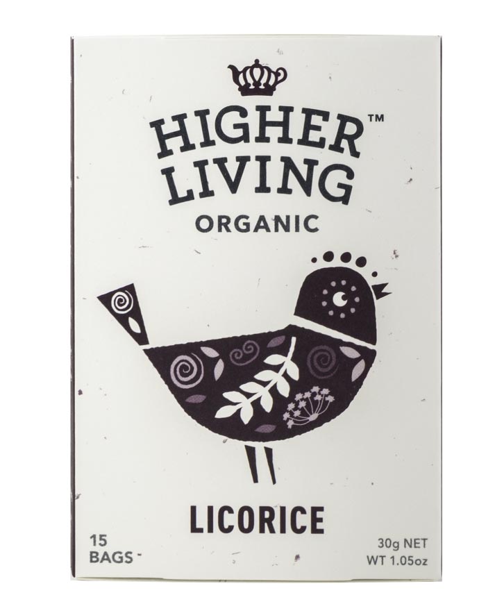 Higher Living Organic Licorice 3 x 22g - Fine Food Direct