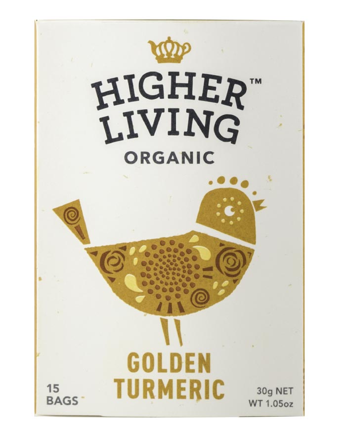Higher Living Organic Golden Turmeric 3 x 27g - Fine Food Direct