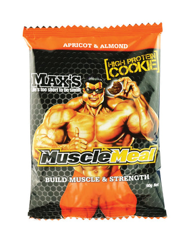 Max's Muscle Meal Cookies Apricot & Almond 12 x 90g - Fine Food Direct