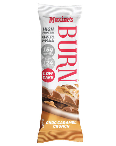 Maxine's Burn Bar Caramel Crunch 12 x 40g - Fine Food Direct