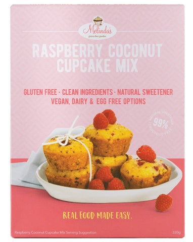 Melinda's Bakery Raspberry Coconut Cupcakes 320g - Fine Food Direct