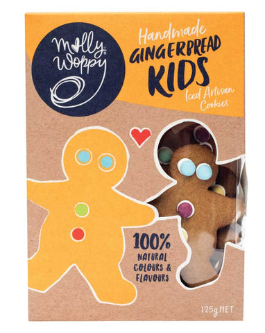Molly Woppy Artisan Cookies Gingerbread Kid 125g - Fine Food Direct