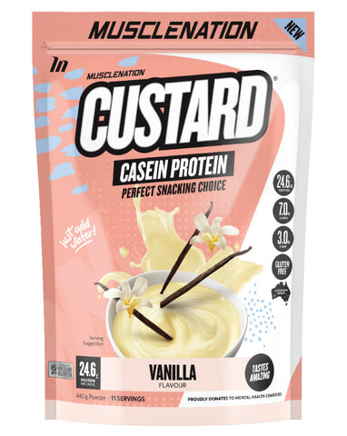Muscle Nation Custard Protein Powder Vanilla 440g